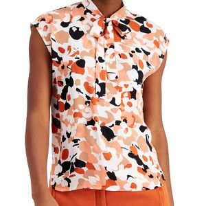 Bar lll Tie-Neck Blouse, Size XS